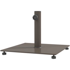 Square Patio Umbrella Base, 29 lbs Metal Umbrella Stand Base with Adjustable Foot Pads