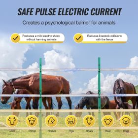 Electric Fence Tape, 1640Ft 500M Polytape Fencing Hot Wire, 3/4" Width 6 Stainless Steel Strands for Reliable Conductivity, UV & Rust Resistance