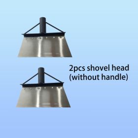 Stainless Steel Snow Shovel, Garden Shovel, Stainless Steel Shovel With A Modular Handle, Effortlessly Removes Ice, Soil, Animal Waste, Moss, And More (Option: KSHXC2P12)