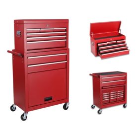 8 DRAWERS TOOL CABINET COMBO (Option: Tool cabinet-Red)