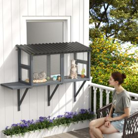 Cat Cage Pet Cage (Option: Gray)